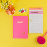 It's Me I'm The Problem - Hardcover Daily Journal - Bright Pink