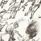 Vintage Winter Skaters Art Print