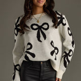 Cream Bow Sweater