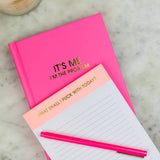 It's Me I'm The Problem - Hardcover Daily Journal - Bright Pink