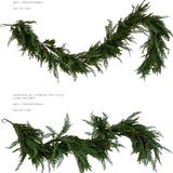 Norfolk & Cypress Faux Christmas Garland