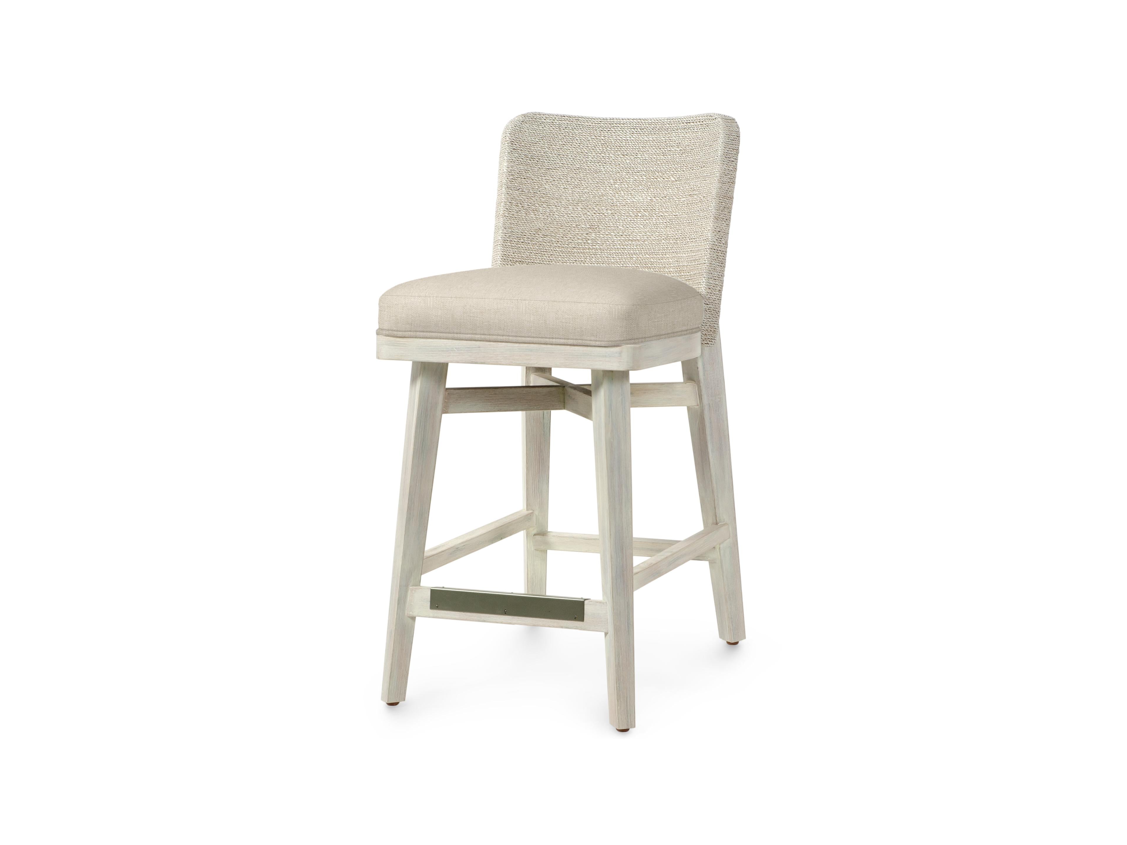 Francis 24" Counter Stool, Whitewash