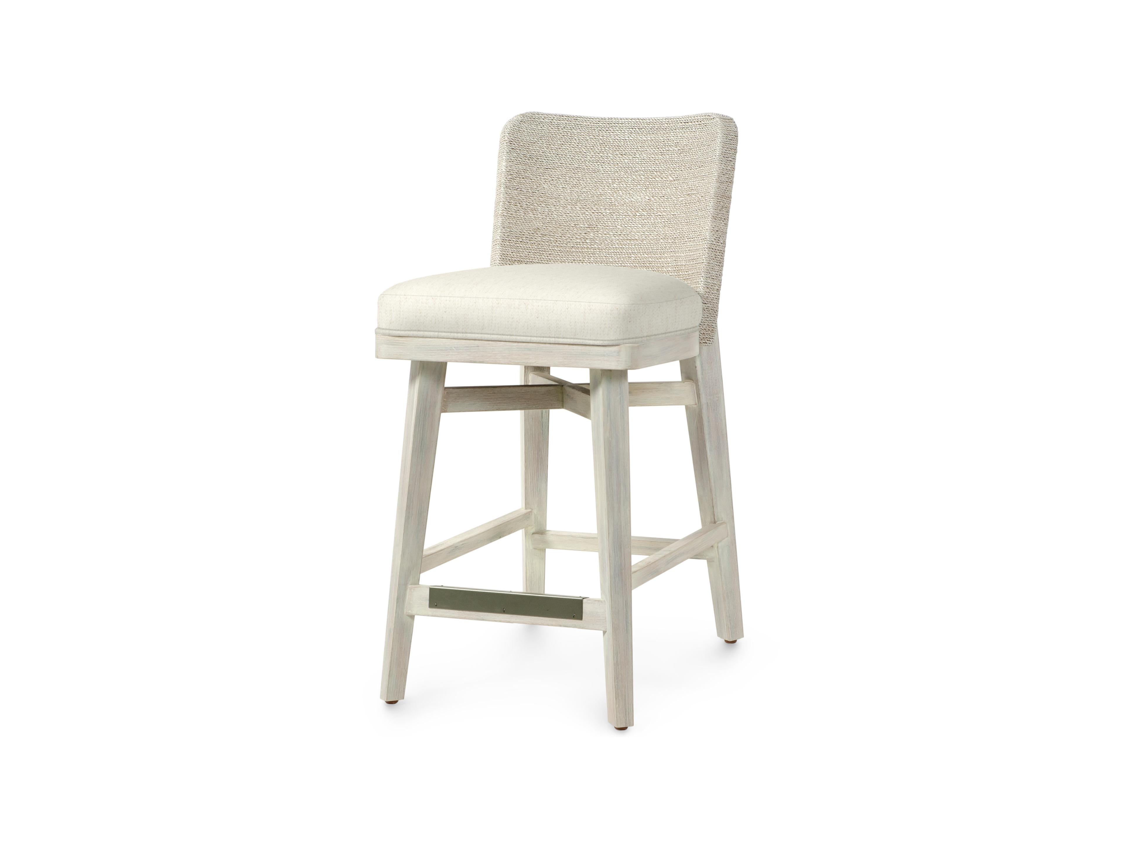 Francis 24" Counter Stool, Whitewash