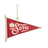 Sorry Pennant Ornament