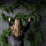 Cypress Leaf Full Real Touch Garland - 15 Ft