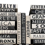 New York Neighborhoods By The Book - Off-White Cover