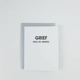 Grief, What An Asshole - Sympathy - Letterpress Card