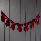 Red Velvet Bow Garland