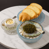Black Mother of Pearl Caviar Plate