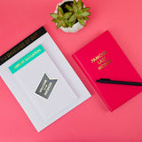 Famous Last Words - Hardcover Daily Journal - Crimson