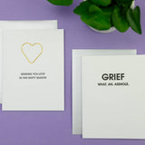 Grief, What An Asshole - Sympathy - Letterpress Card