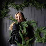 Cypress Leaf Full Real Touch Garland - 15 Ft