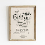 Vintage Christmas Ball Art Print
