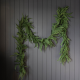 Cypress Leaf Full Real Touch Garland - 15 Ft