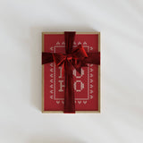 Red Ho Ho Ho Cross Stitch Art Print