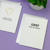 Grief, What An Asshole - Sympathy - Letterpress Card