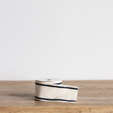 Black Stripe Woven Ribbon