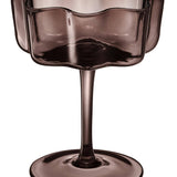Flower Wave Coupe Cocktail Glasses | Set of 6 | Venus Brown