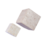 Travertine Cube Sculpture Set