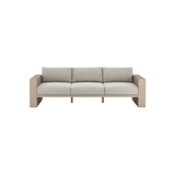 Leroy Outdoor Sofa, Washed Brown