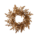 29" Gold Magnolia Leaf Wreath