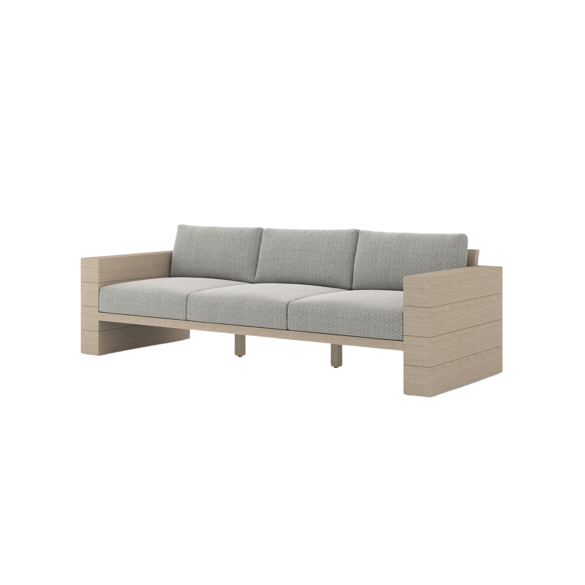 Leroy Outdoor Sofa, Washed Brown