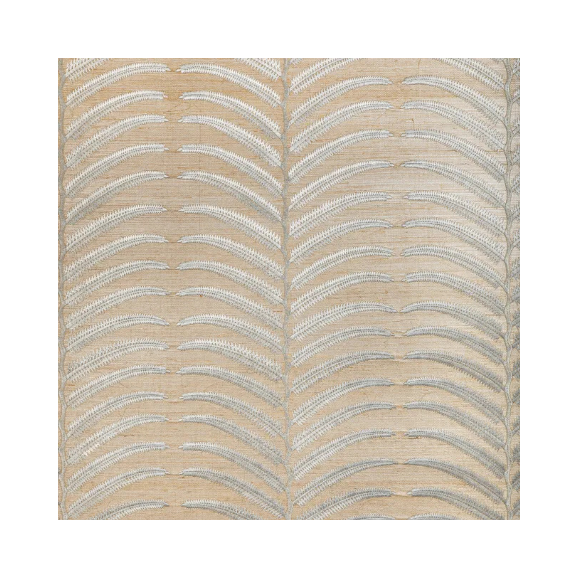 Plantae Embroidered Sisal Wallpaper