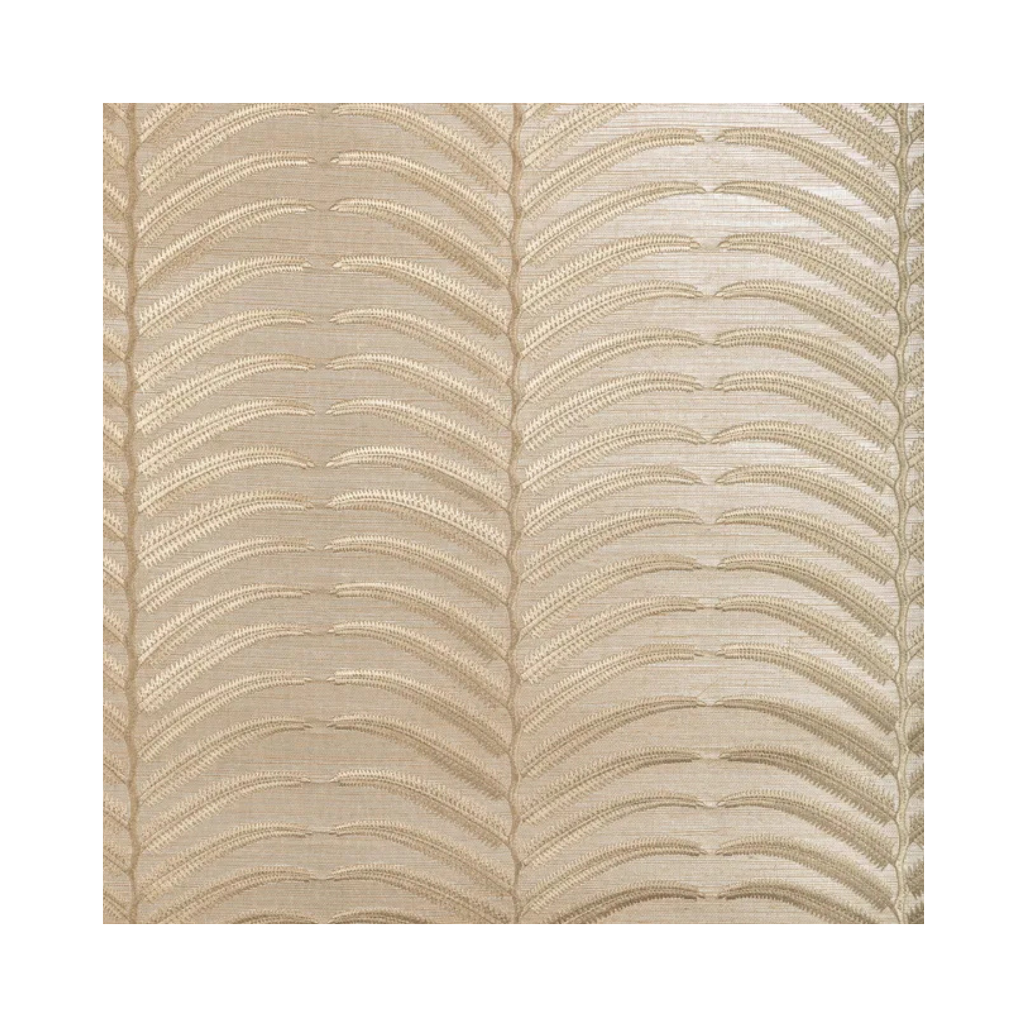 Plantae Embroidered Sisal Wallpaper