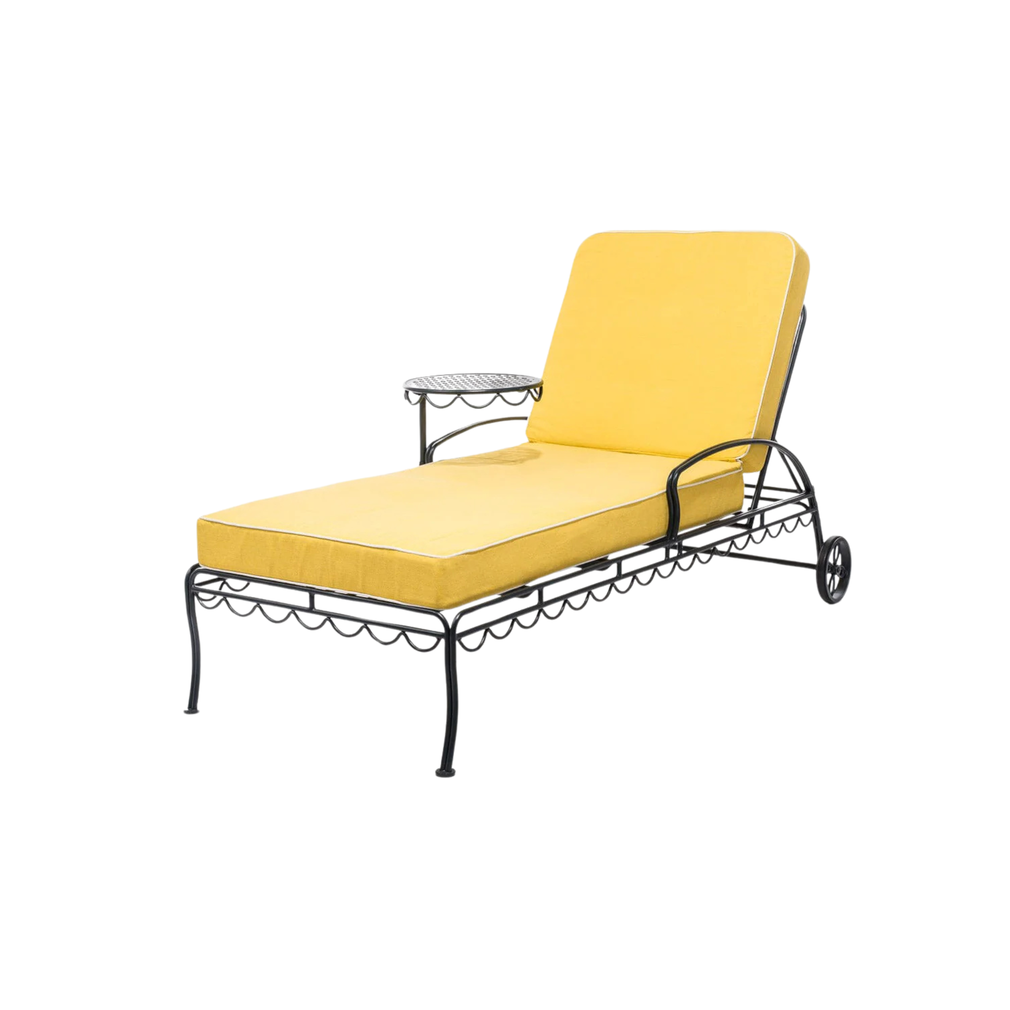 The Al Fresco Sun Lounger - Vintage Black Frame