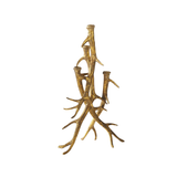 Gold Antler Candleholder