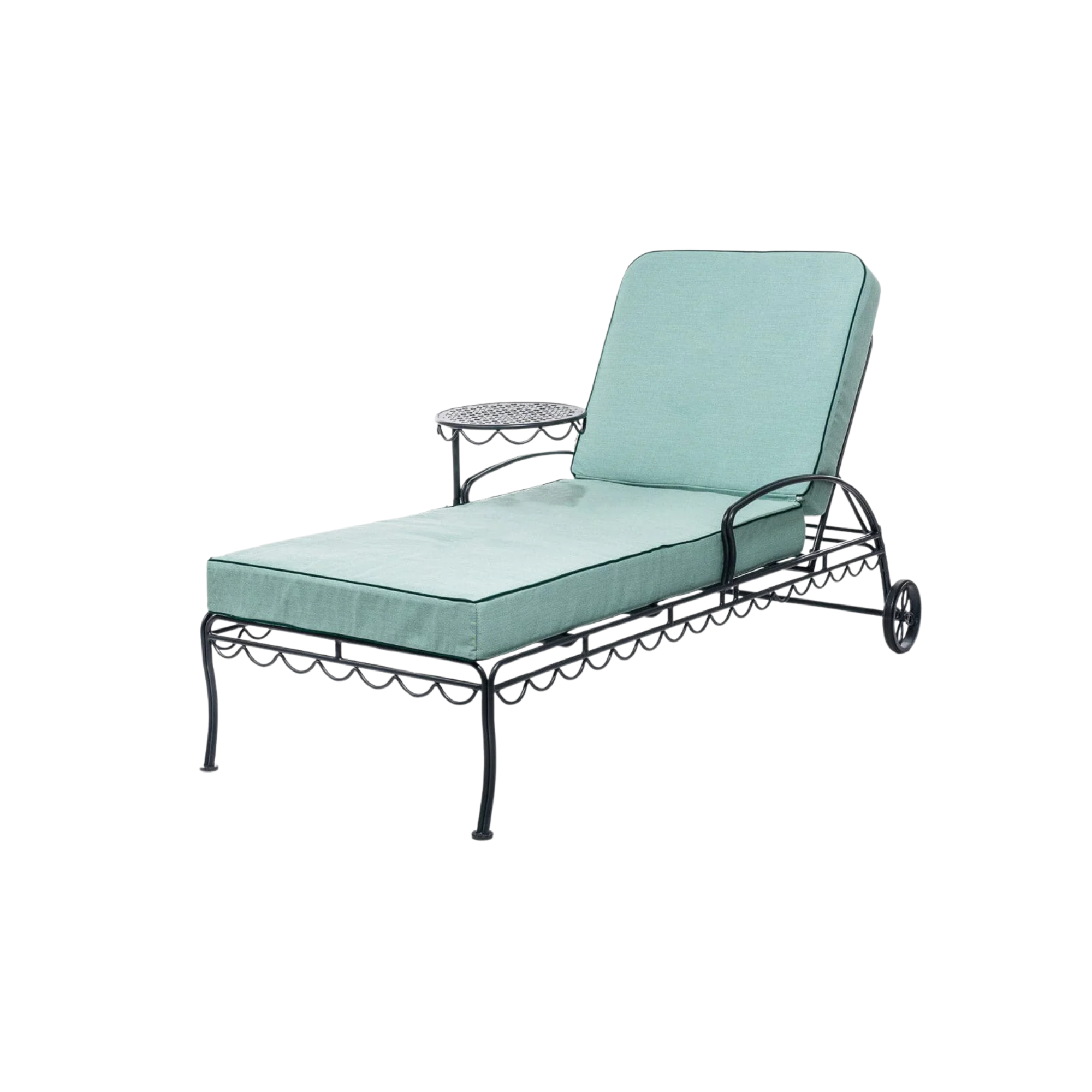 The Al Fresco Sun Lounger - Vintage Black Frame