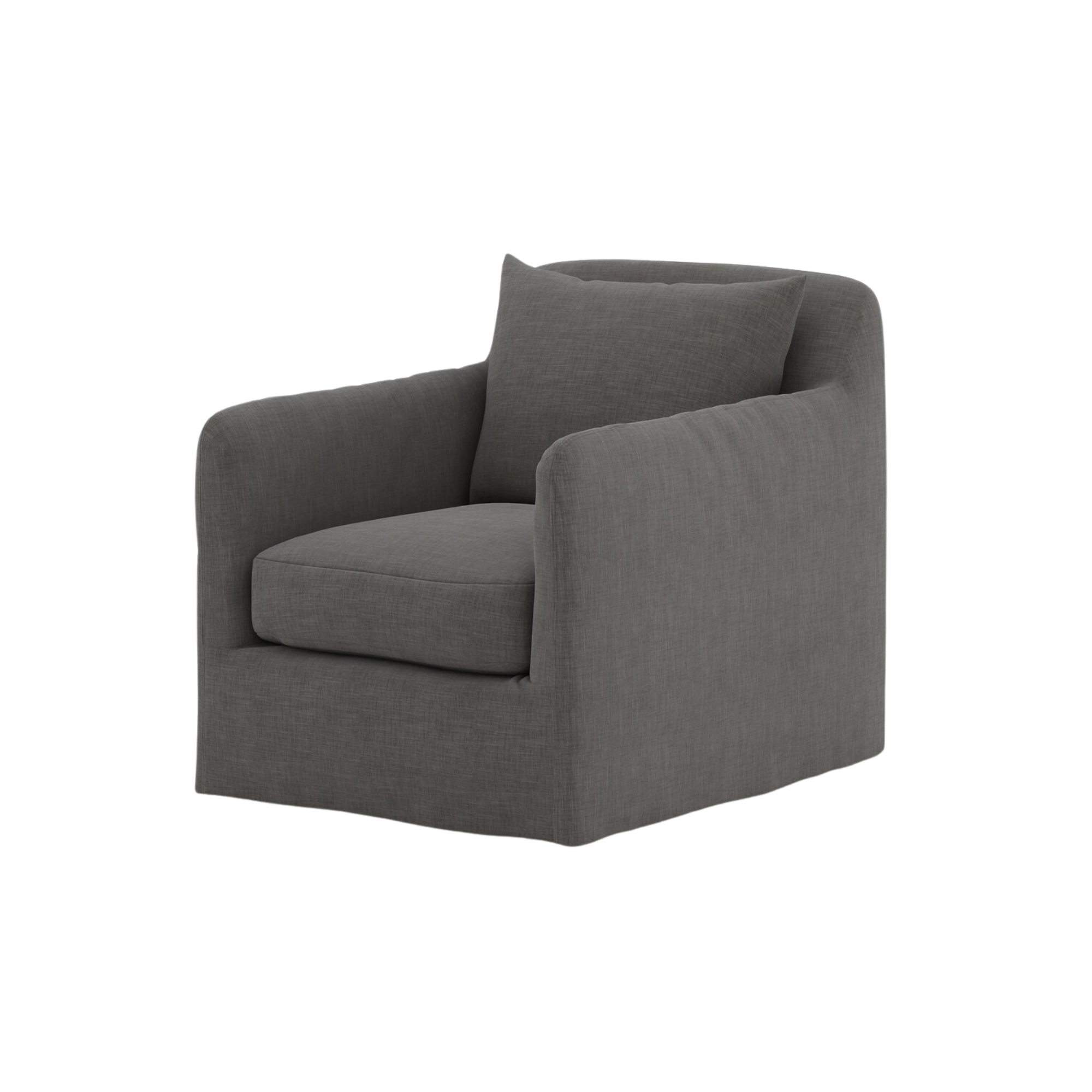 Dade Outdoor Slipcover Swivel Chair