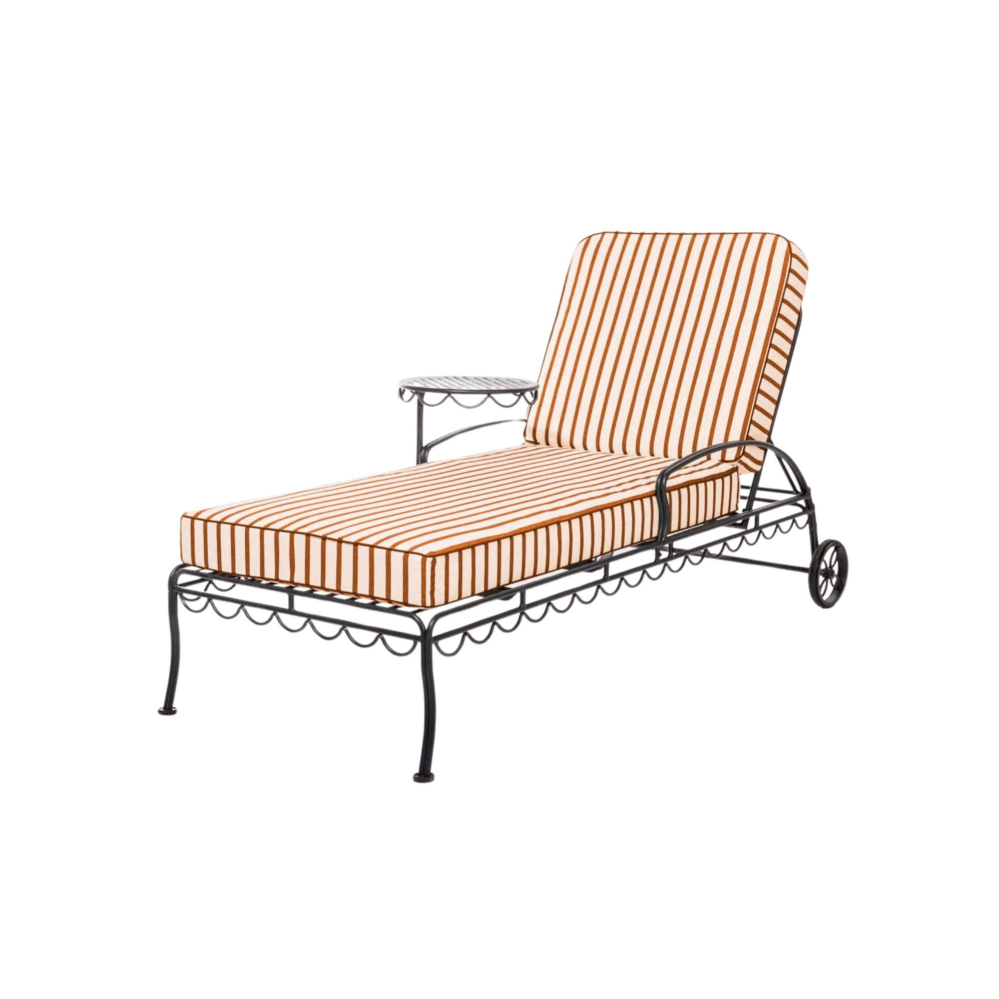 The Al Fresco Sun Lounger - Vintage Black Frame