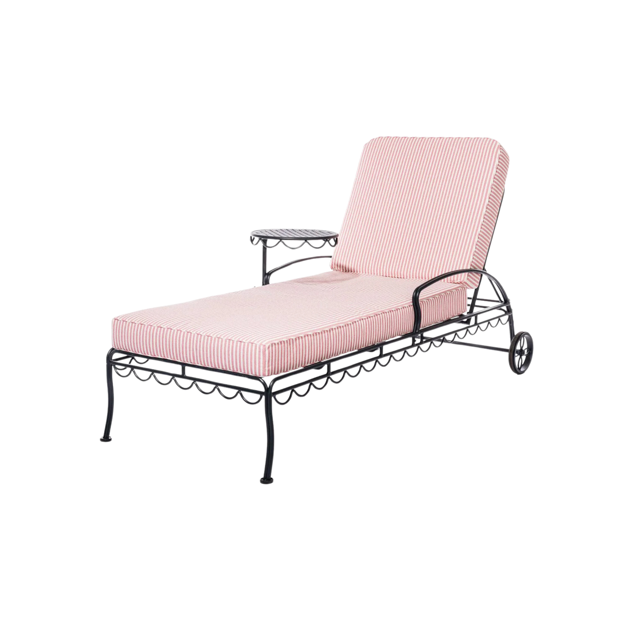The Al Fresco Sun Lounger - Vintage Black Frame