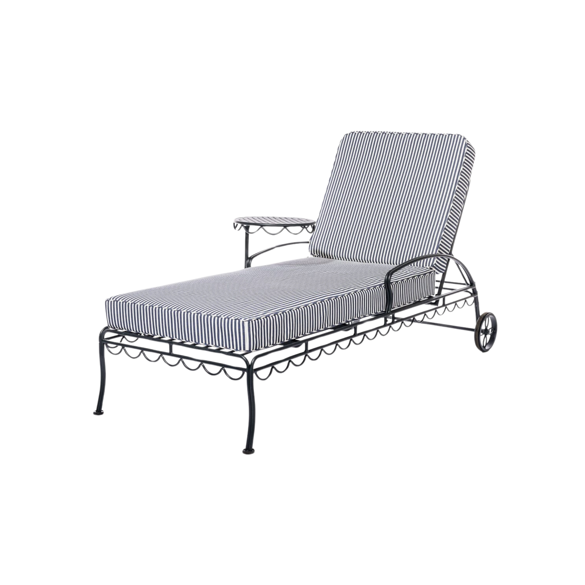 The Al Fresco Sun Lounger - Vintage Black Frame