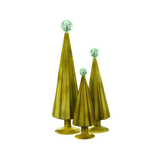Pleated Tree - Moss Aqua S/3