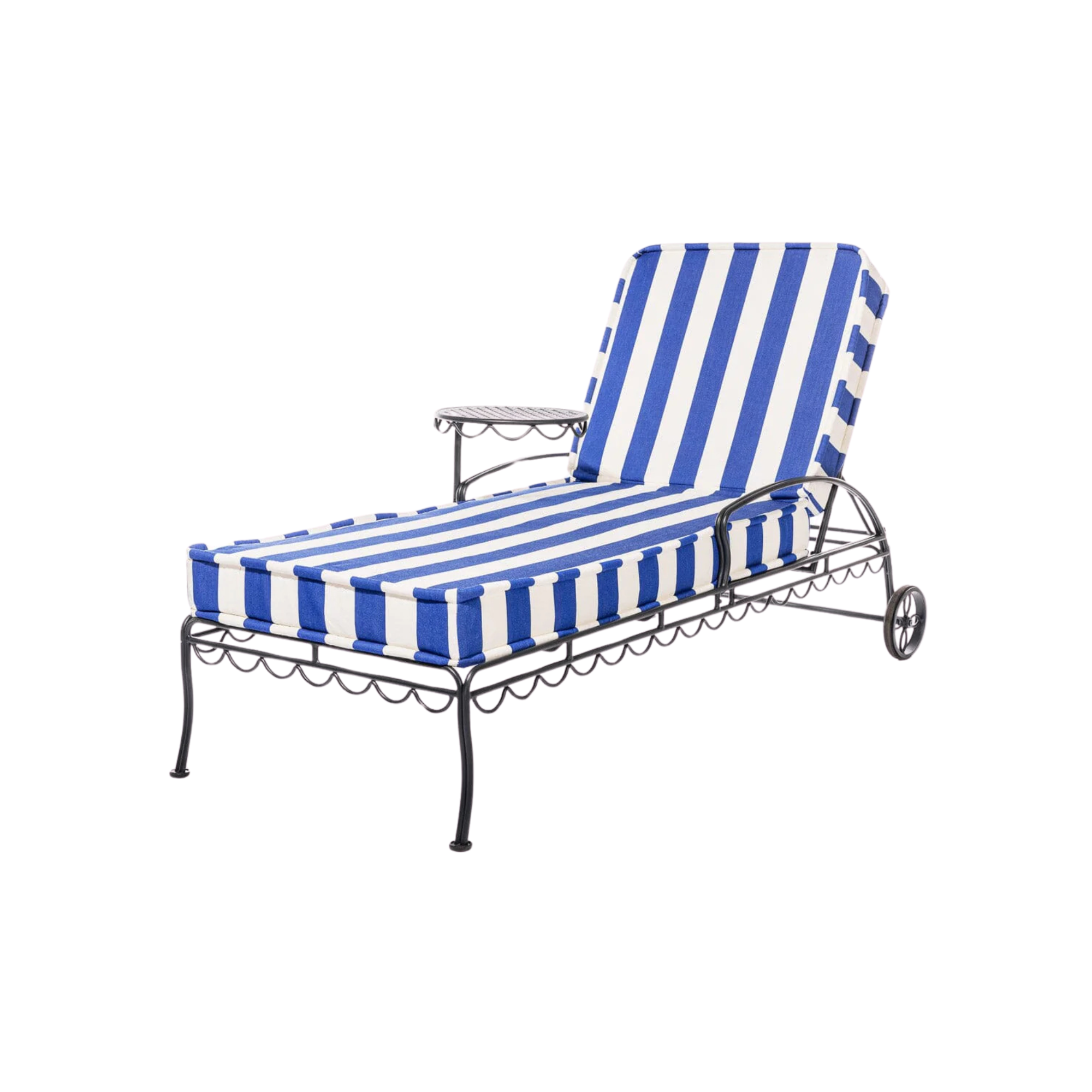The Al Fresco Sun Lounger - Vintage Black Frame