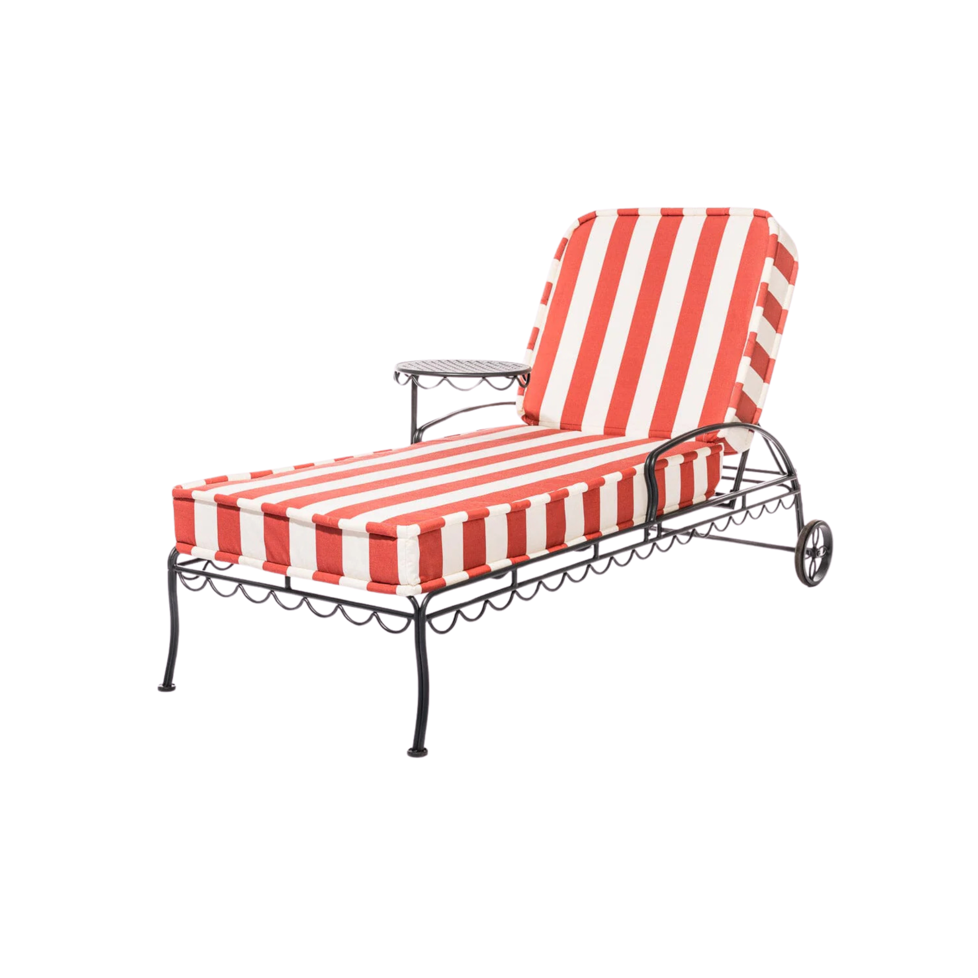 The Al Fresco Sun Lounger - Vintage Black Frame