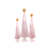 Pleated Tree - Light Pink Gold S/3
