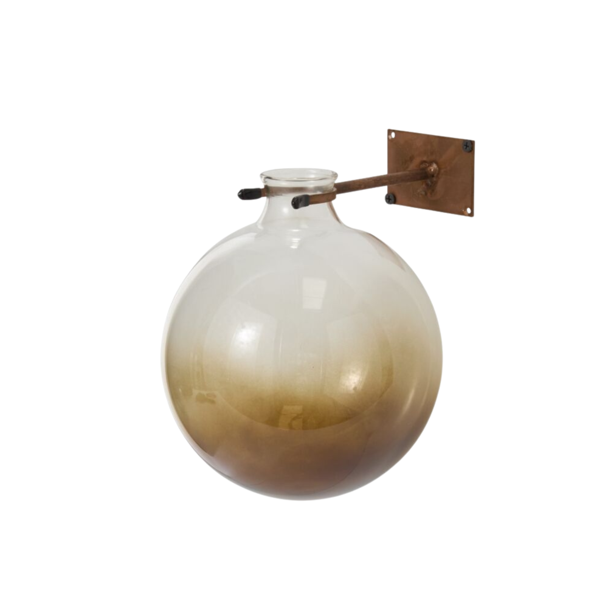 Envision Wall Mount Vase - Brown