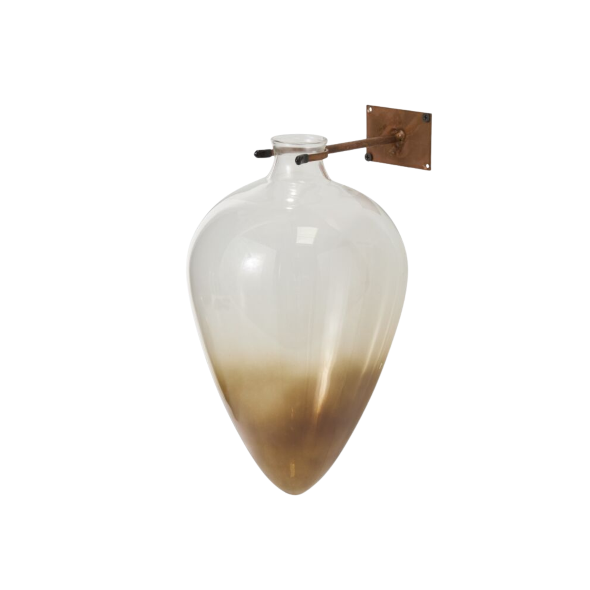 Envision Wall Mount Vase - Brown