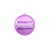 Christmas Lights Until January Ornament