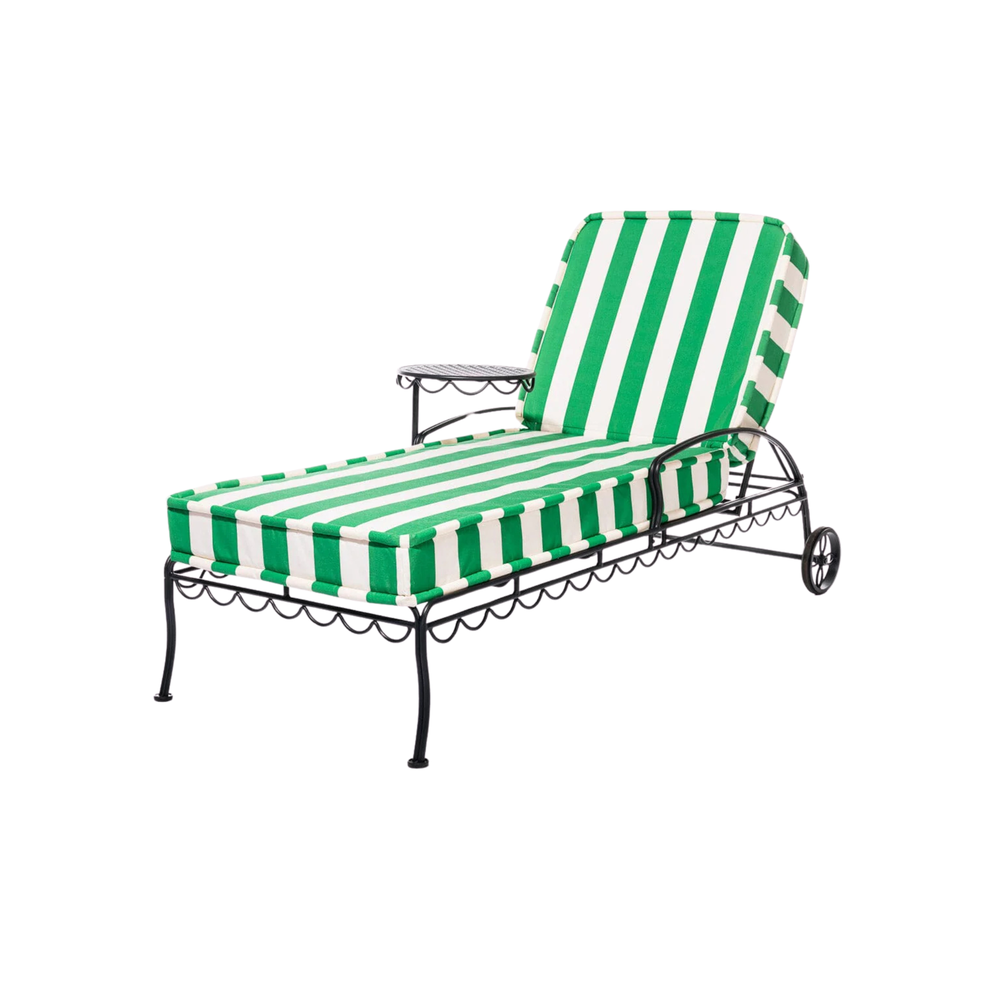The Al Fresco Sun Lounger - Vintage Black Frame
