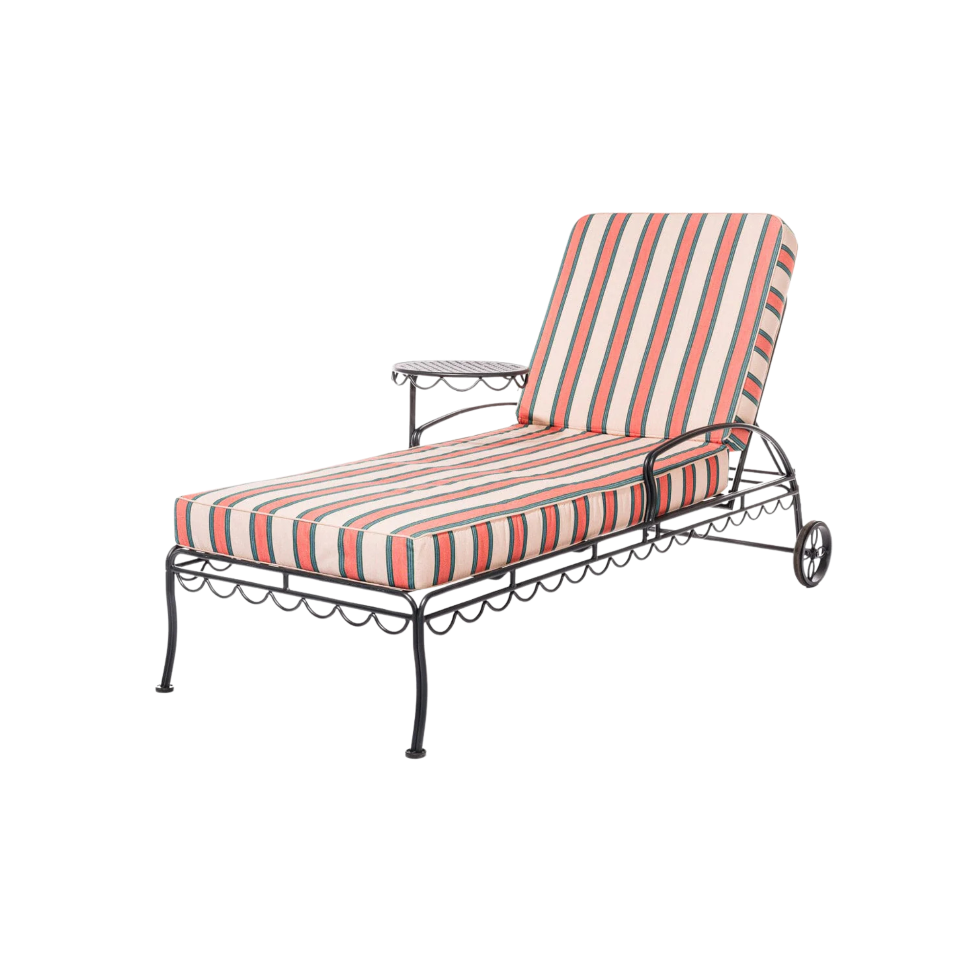 The Al Fresco Sun Lounger - Vintage Black Frame