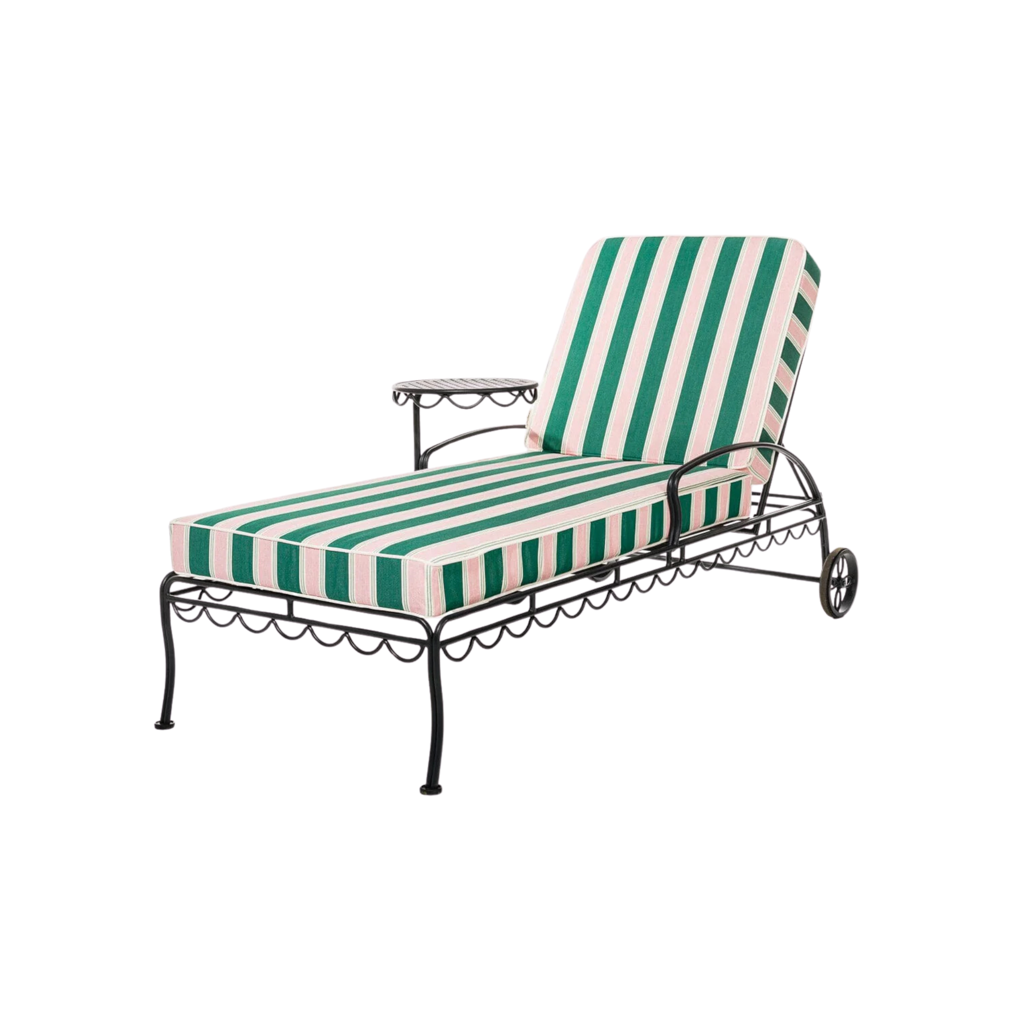 The Al Fresco Sun Lounger - Vintage Black Frame