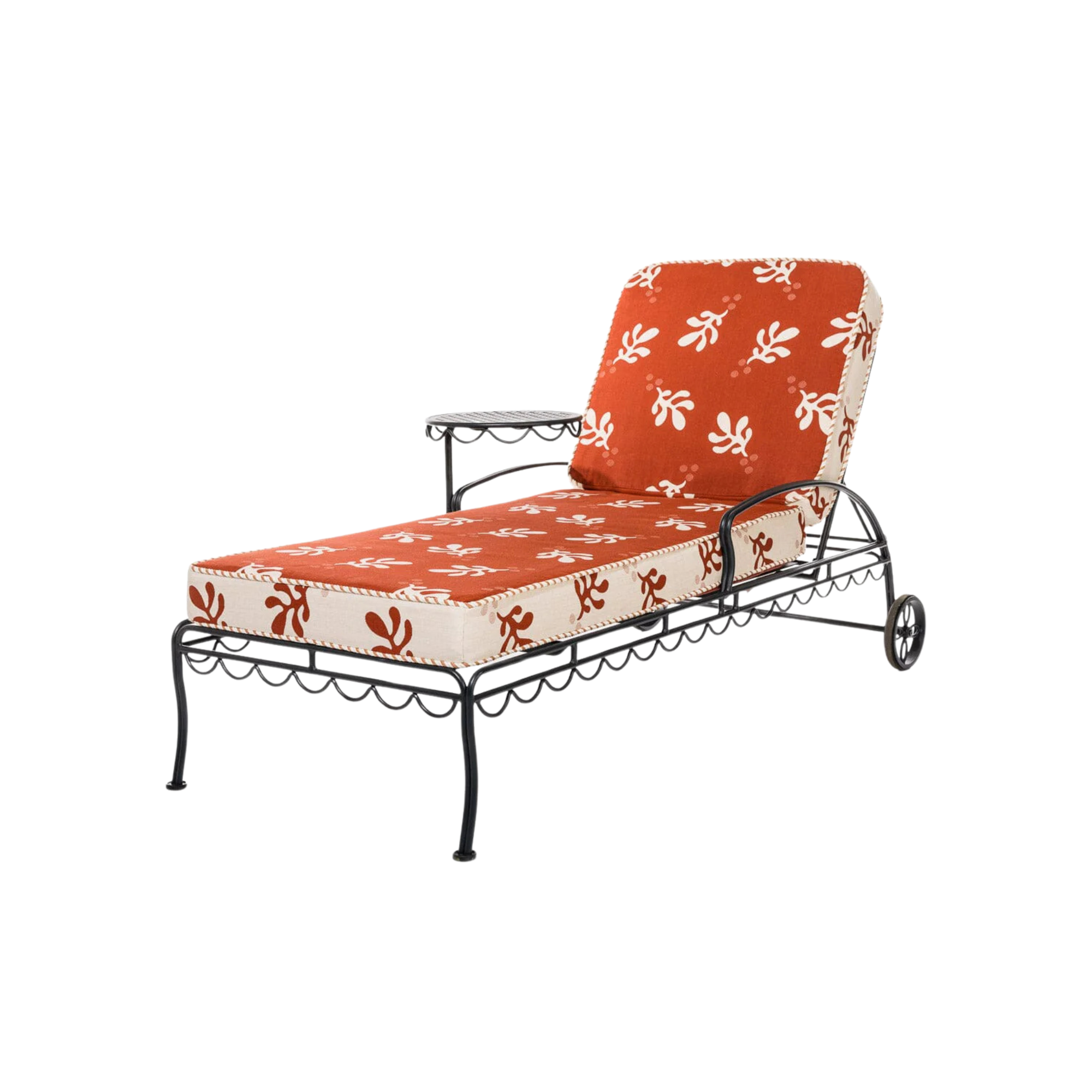 The Al Fresco Sun Lounger - Vintage Black Frame