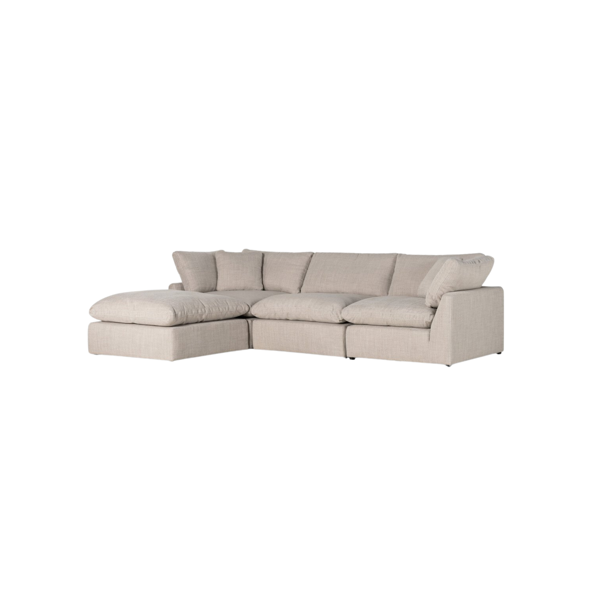 Stevie 3 Piece Sectional with Ottoman
