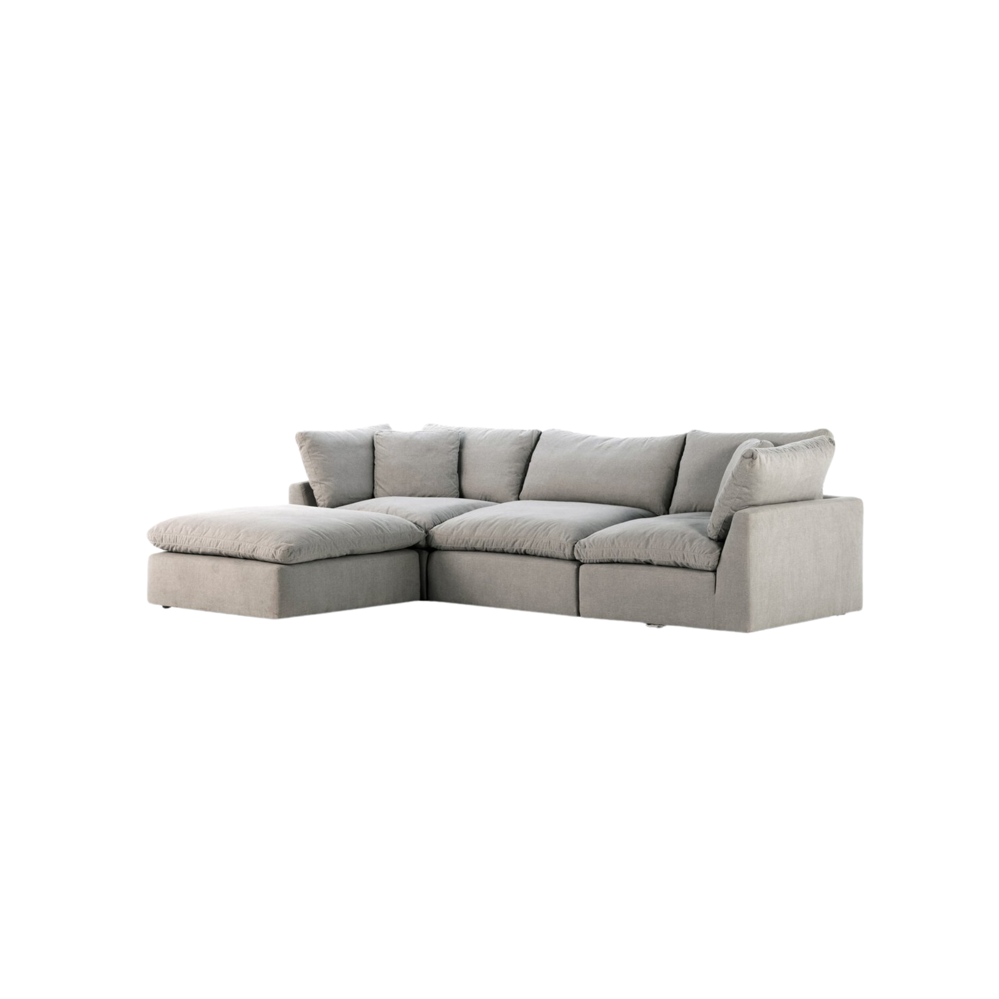 Stevie 3 Piece Sectional with Ottoman