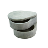 Alabaster Teardrop Double Swivel Box