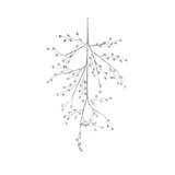 Beaded Glass Berry Branch - Clear and Silver